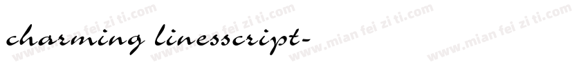 charming linesscript字体转换
